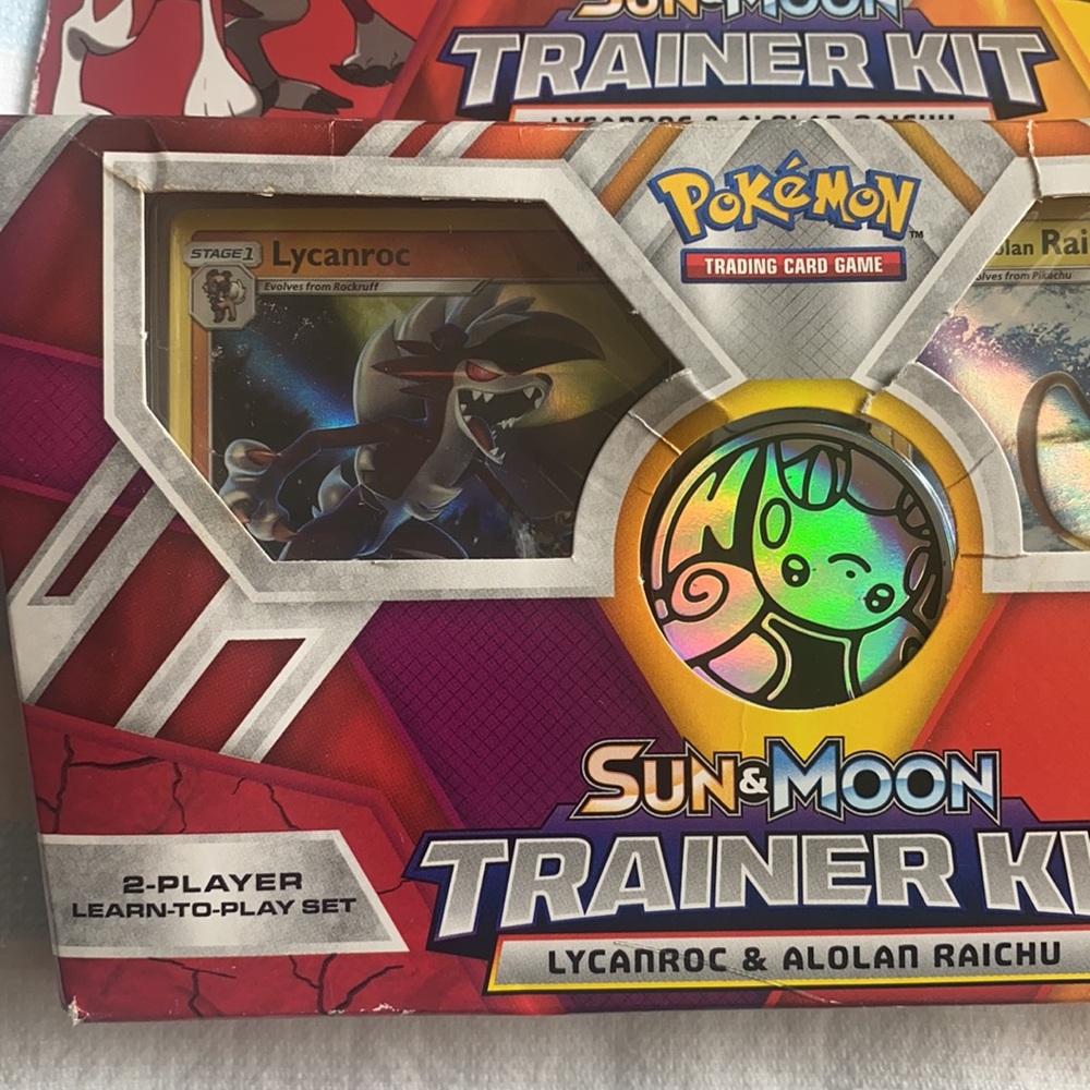 Pokemon & and Moon Lycanroc, Alolan Raichu Trainer Kit card game. - Picture 5 of 5